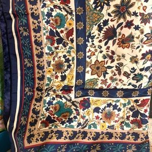 Colorful polyester scarf 36”sq.